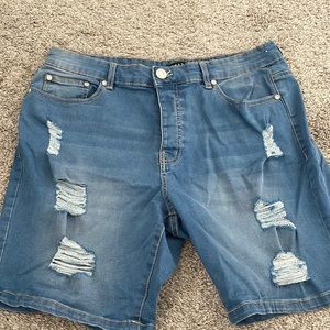 Denim blue shorts- Above The knee fit- size 34